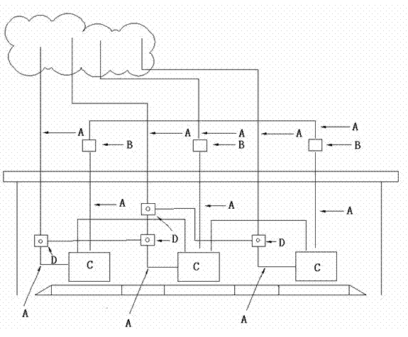 Method for hoisting bow anchor gear hydraulic pipes of supertanker