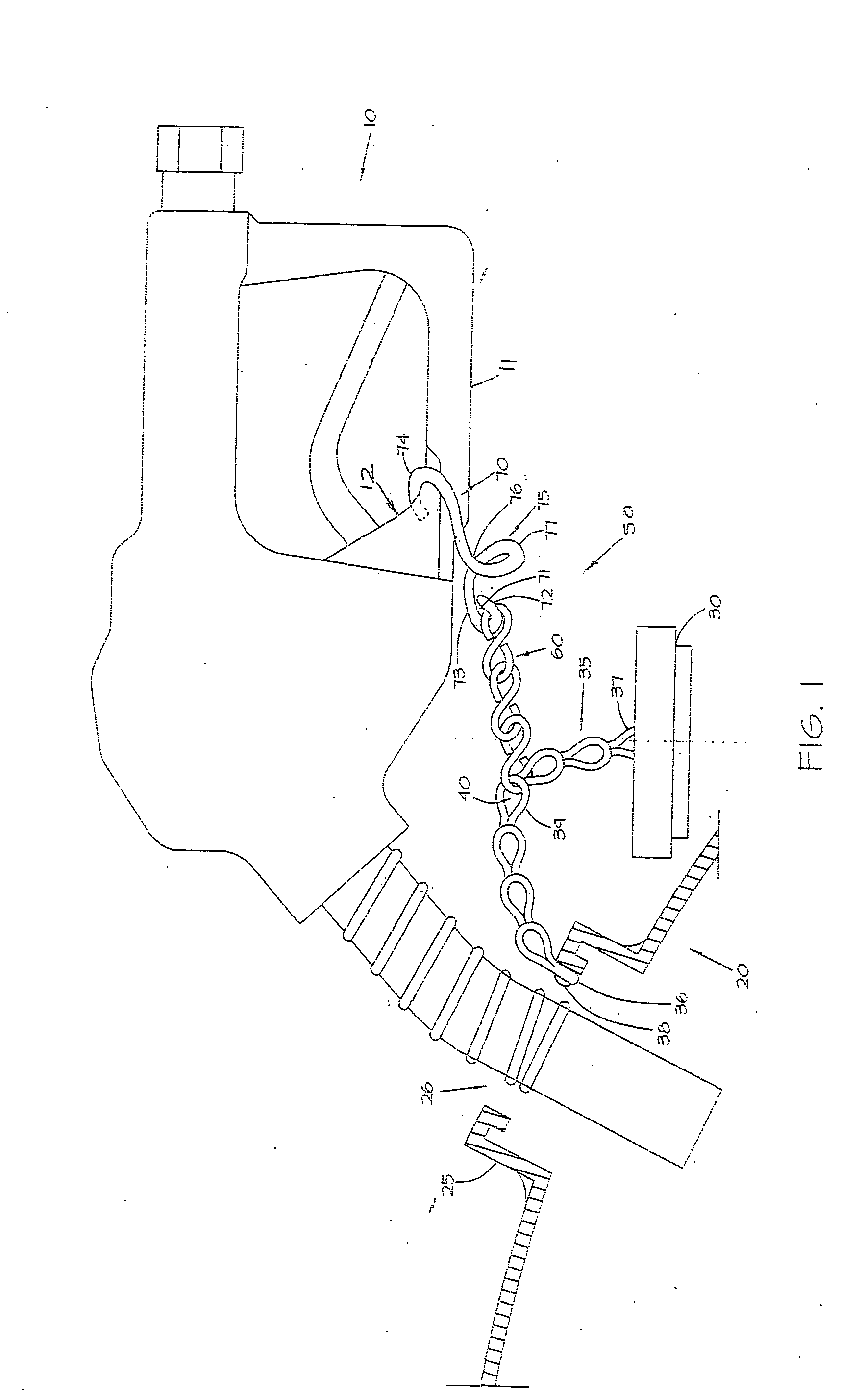 Device for securing a dispensing nozzle to a fill tank