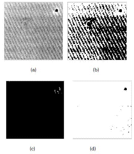 Fabric defect detection method based on optical threshold segmentation
