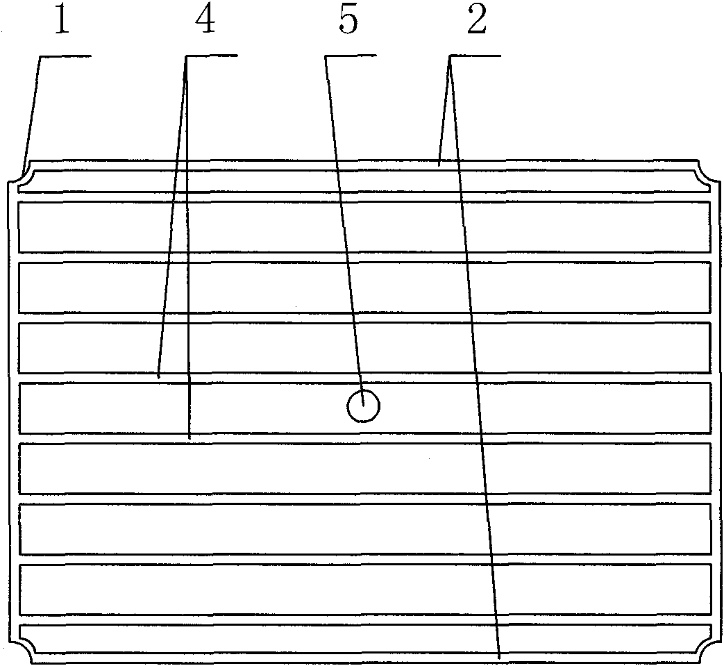 Strip combined filter plate and filter chamber using same