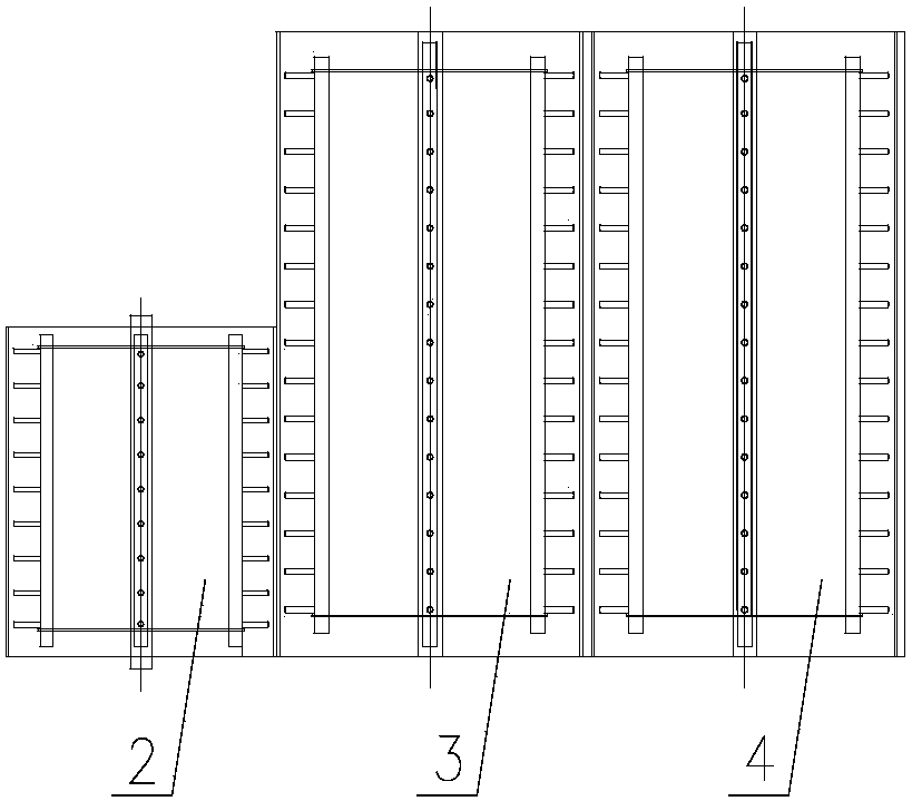 A double horizontal parallel split low impact threshing separation device