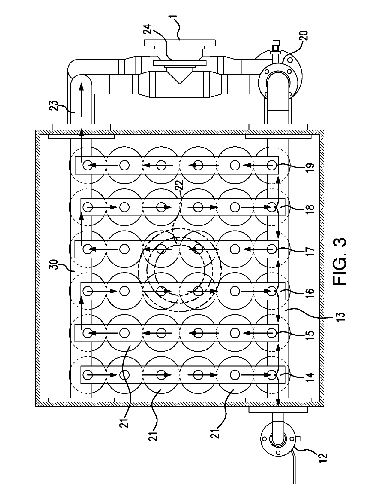 Compact membrane module system for gas separation