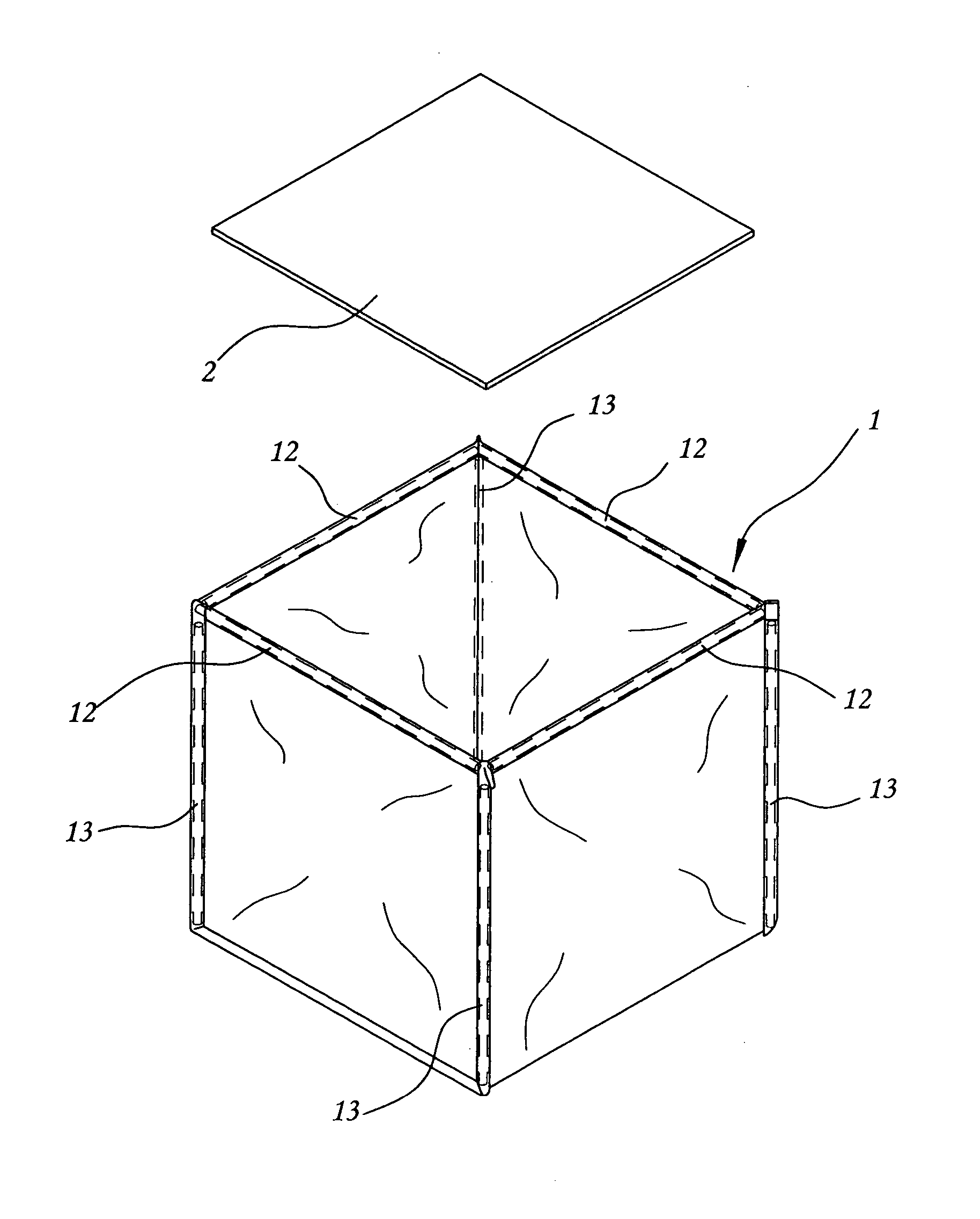 Twist-collapsible storage box