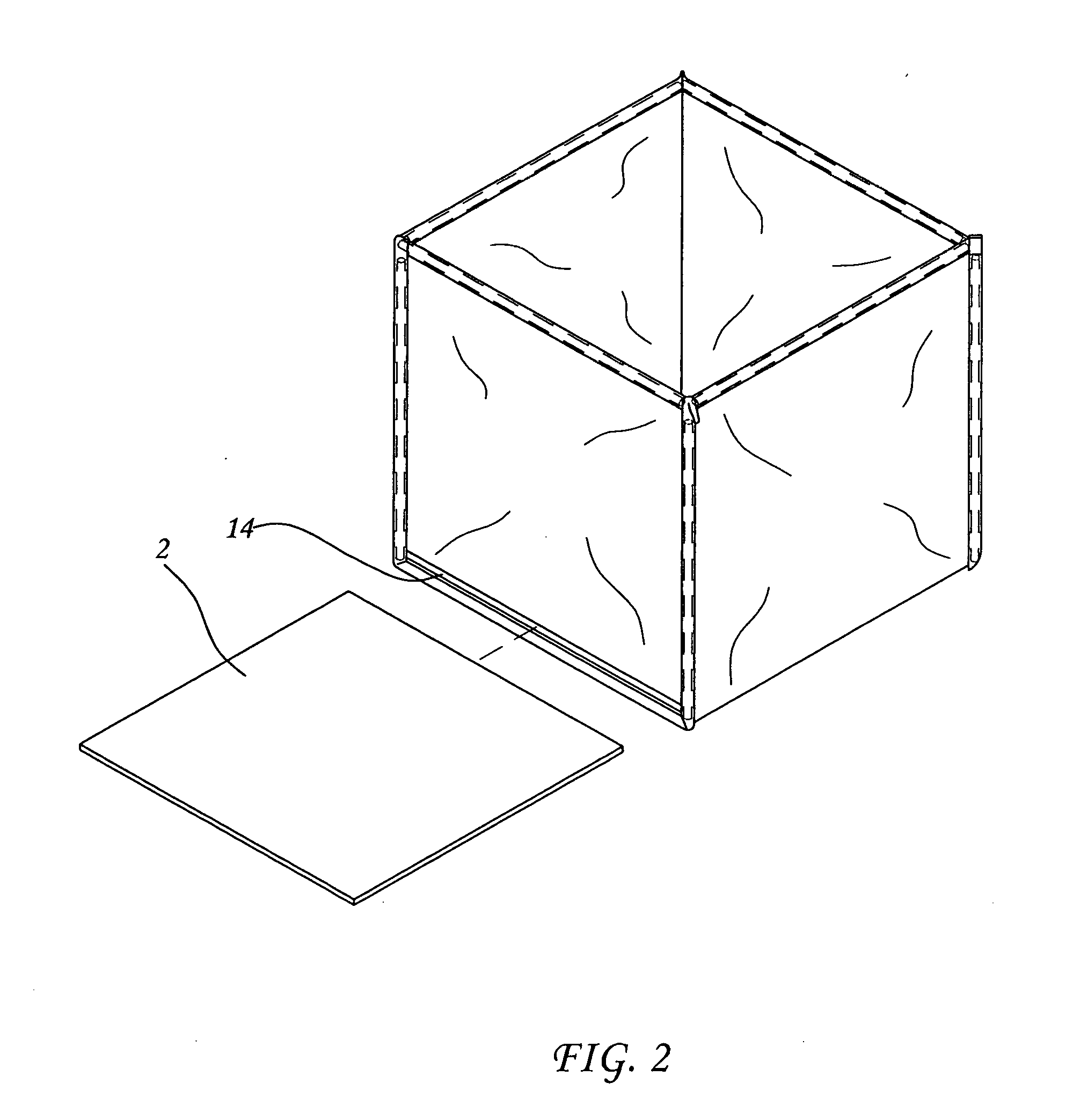 Twist-collapsible storage box