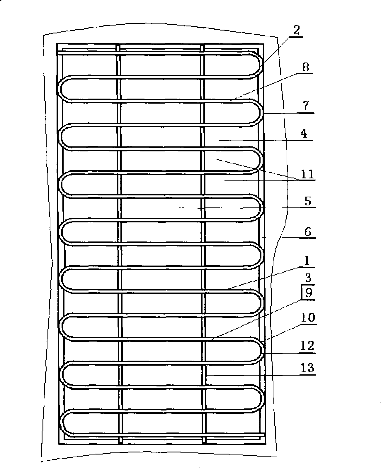 Safe grid plate without continuous frames