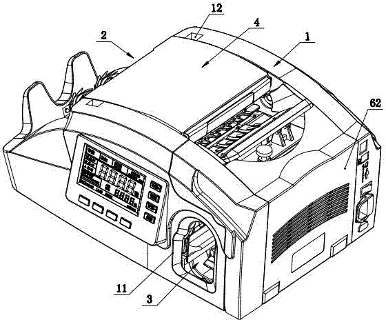 Currency counting-detecting-bundling all-in-one machine