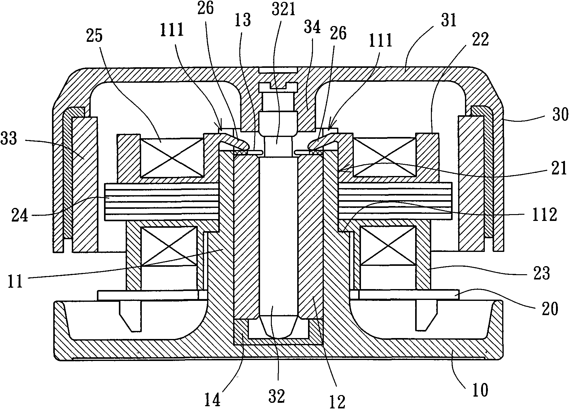 Motor, fan and stator device thereof