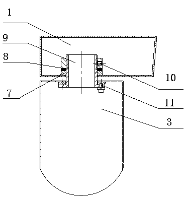 Rotational supporting device for operation station of numerical control machine tool