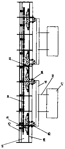 Heavy type catenary conveying system with moving machine