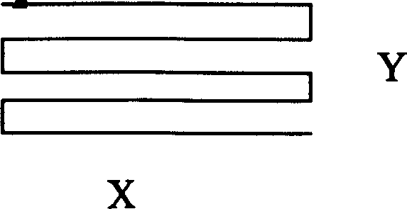 Method and apparatus for large area photoetching by constant light source step scanning