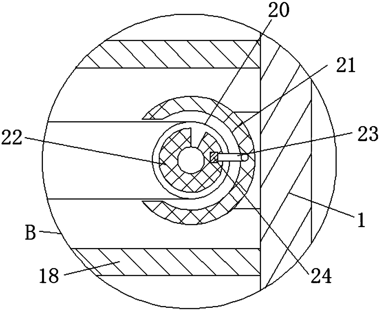 Road construction pile driving device