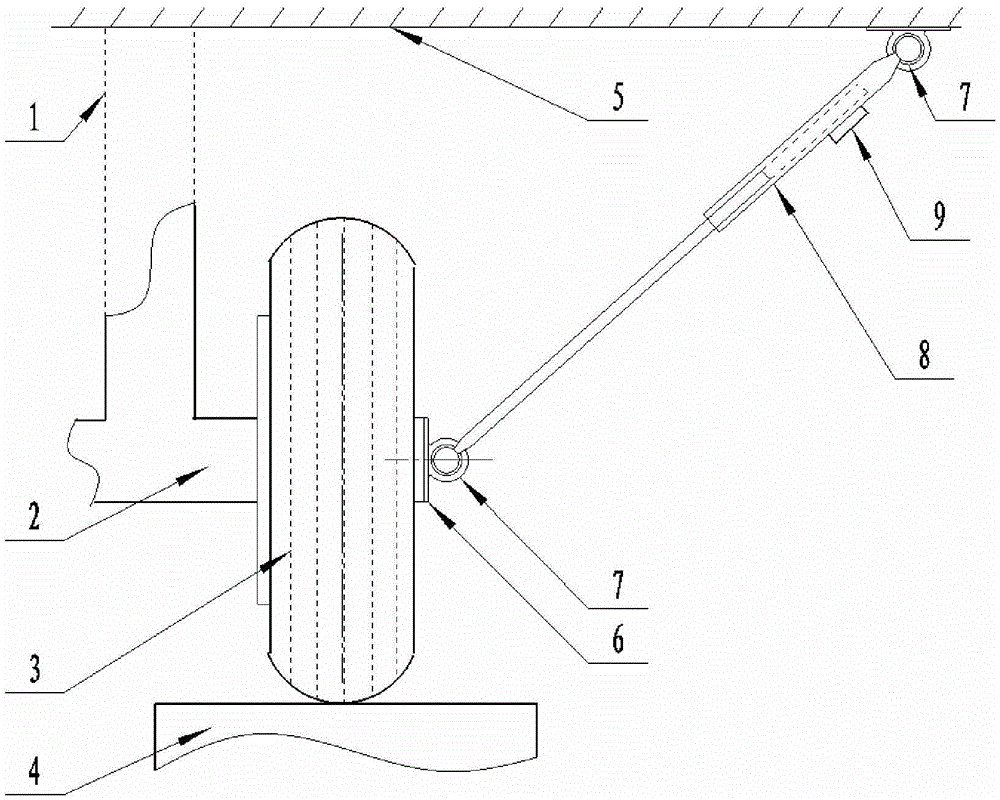 Apparatus of measuring aircraft landing gear wheel shaft end position and measurement method thereof