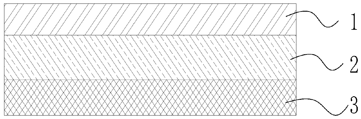 Single-sided graphene heat dissipation film and preparation method thereof