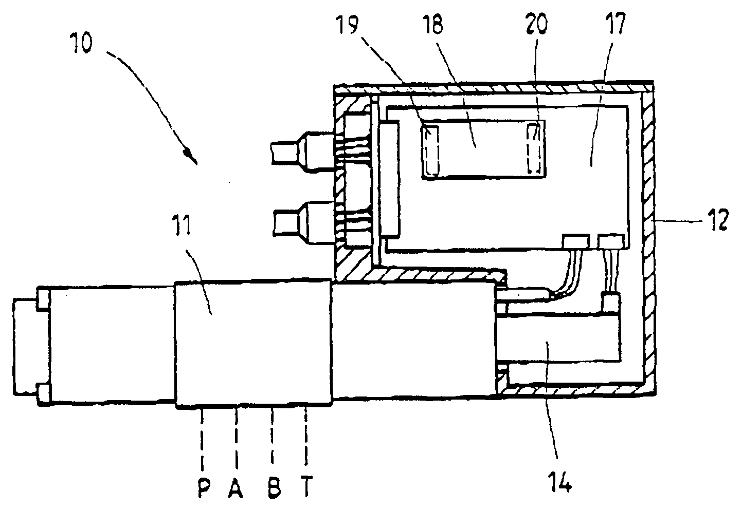 Device for controlling a hydraulic actuator
