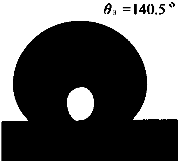 Titanium-silicon-carbon ceramic structure with hydrophobic microstructure and preparation method of titanium-silicon-carbon ceramic structure