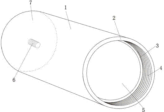 Portable tubular shielding effectiveness measuring device and method of electromagnetic shielding fabric