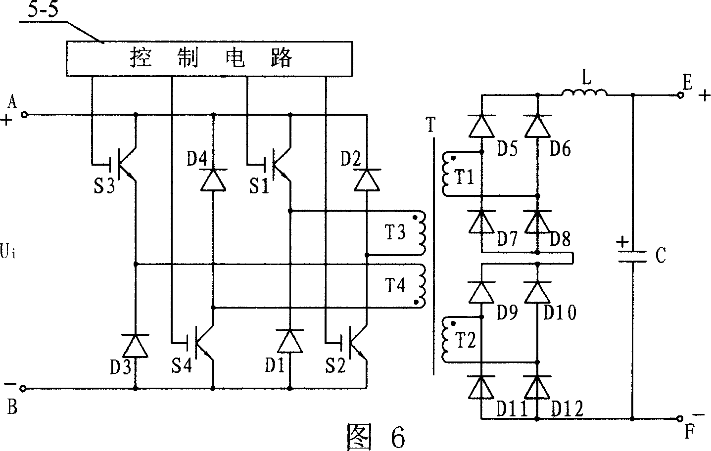 High-frequency high-power multi-waveform power supply for differential arc oxidization