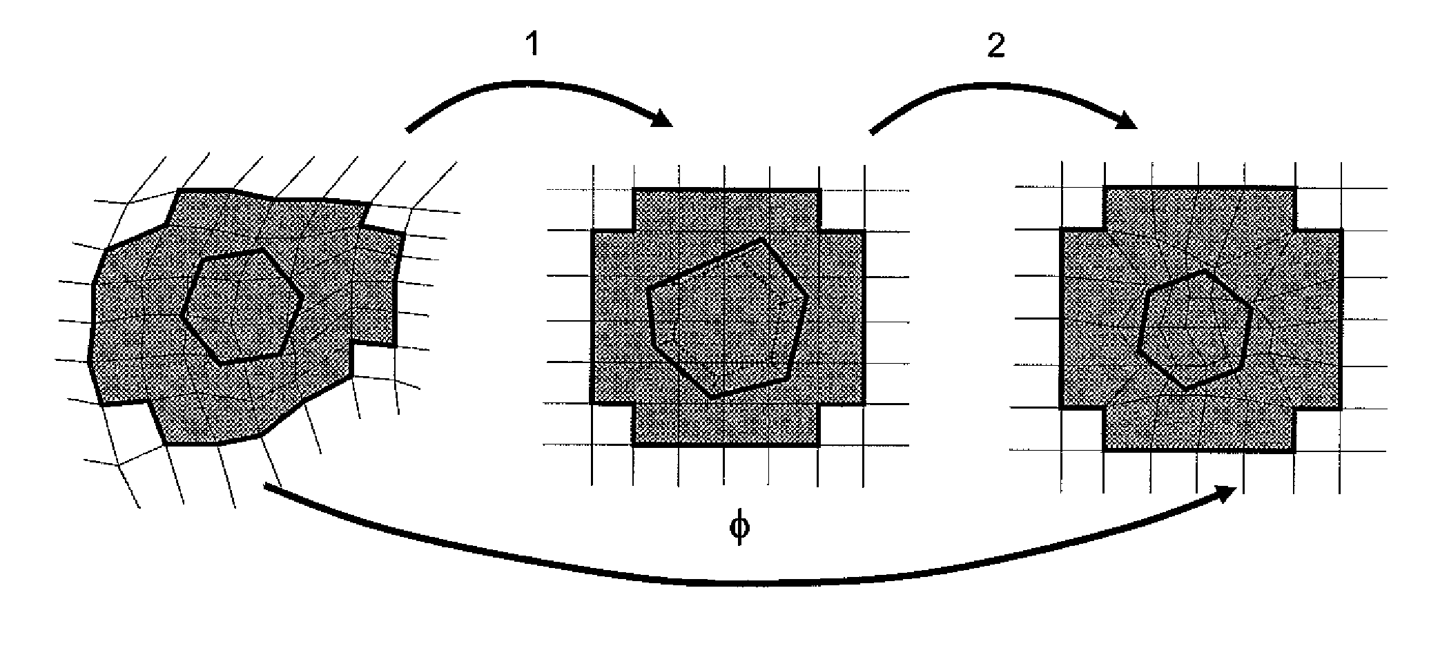 Method for constructing a hybrid grid from a CPG type grid