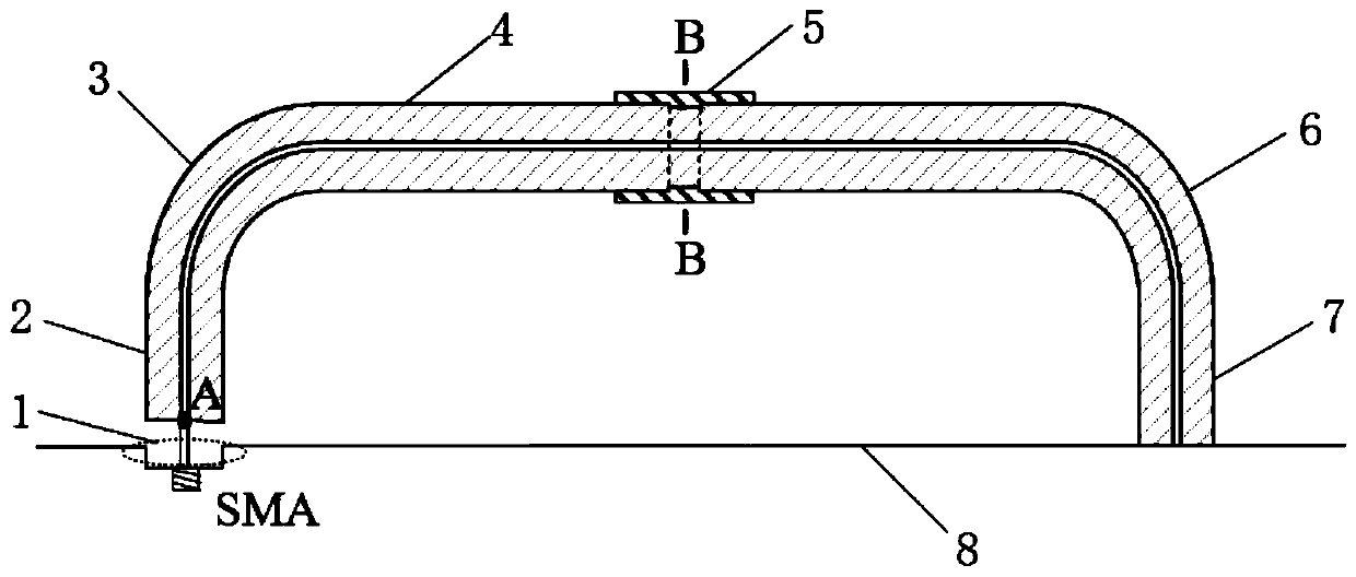 Low-section vertical polarization unmanned aerial vehicle antenna