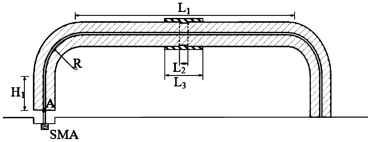 Low-section vertical polarization unmanned aerial vehicle antenna