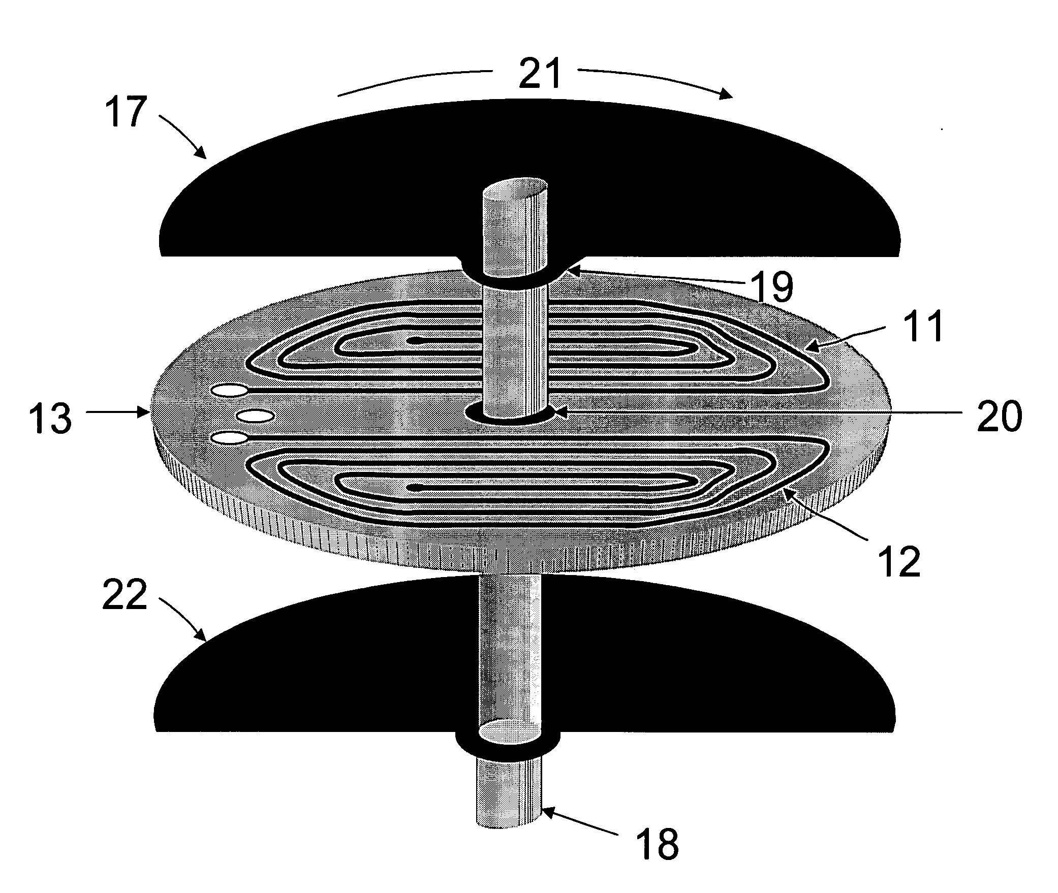 Simplified inductive position sensor and circuit configuration