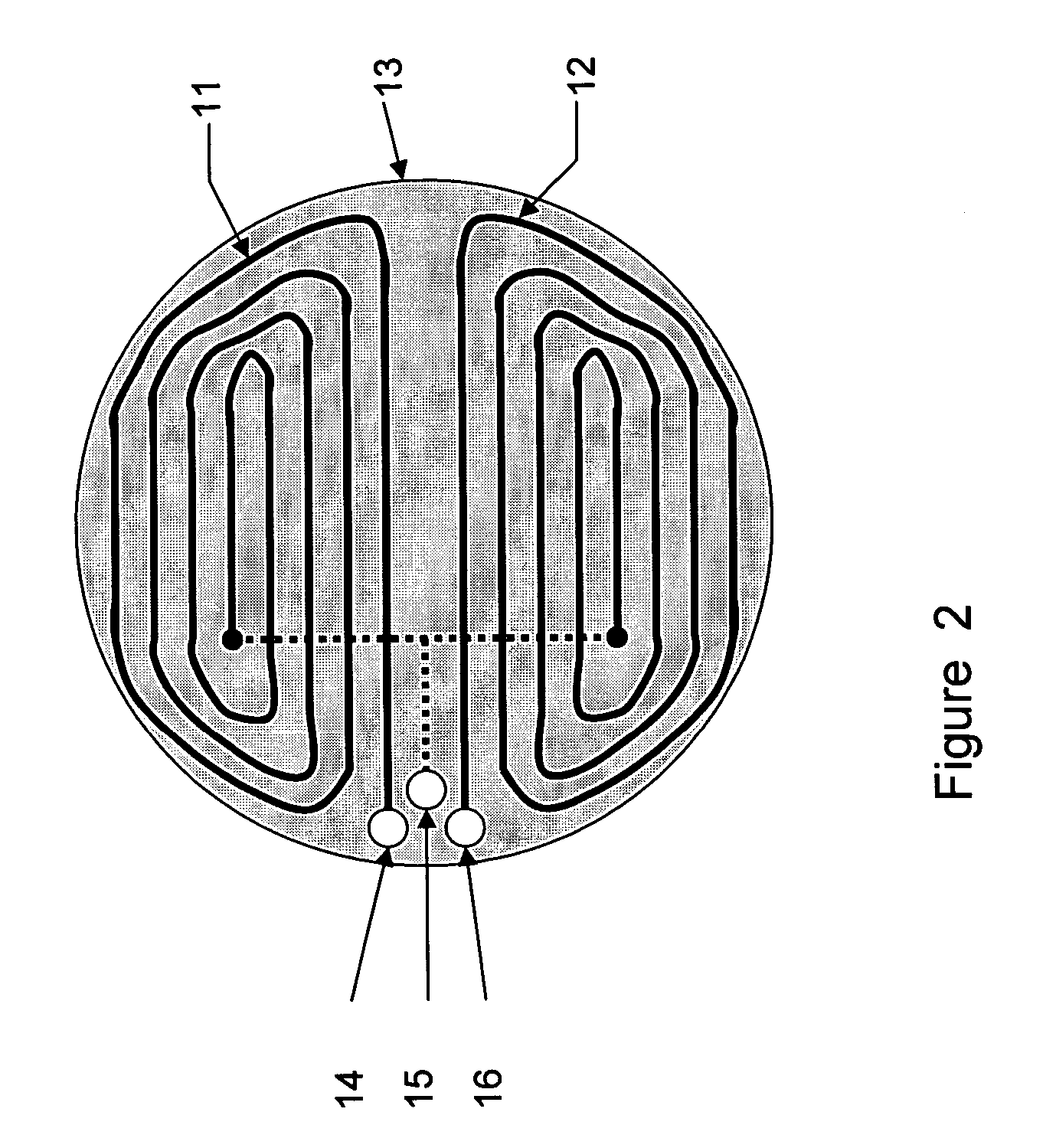 Simplified inductive position sensor and circuit configuration