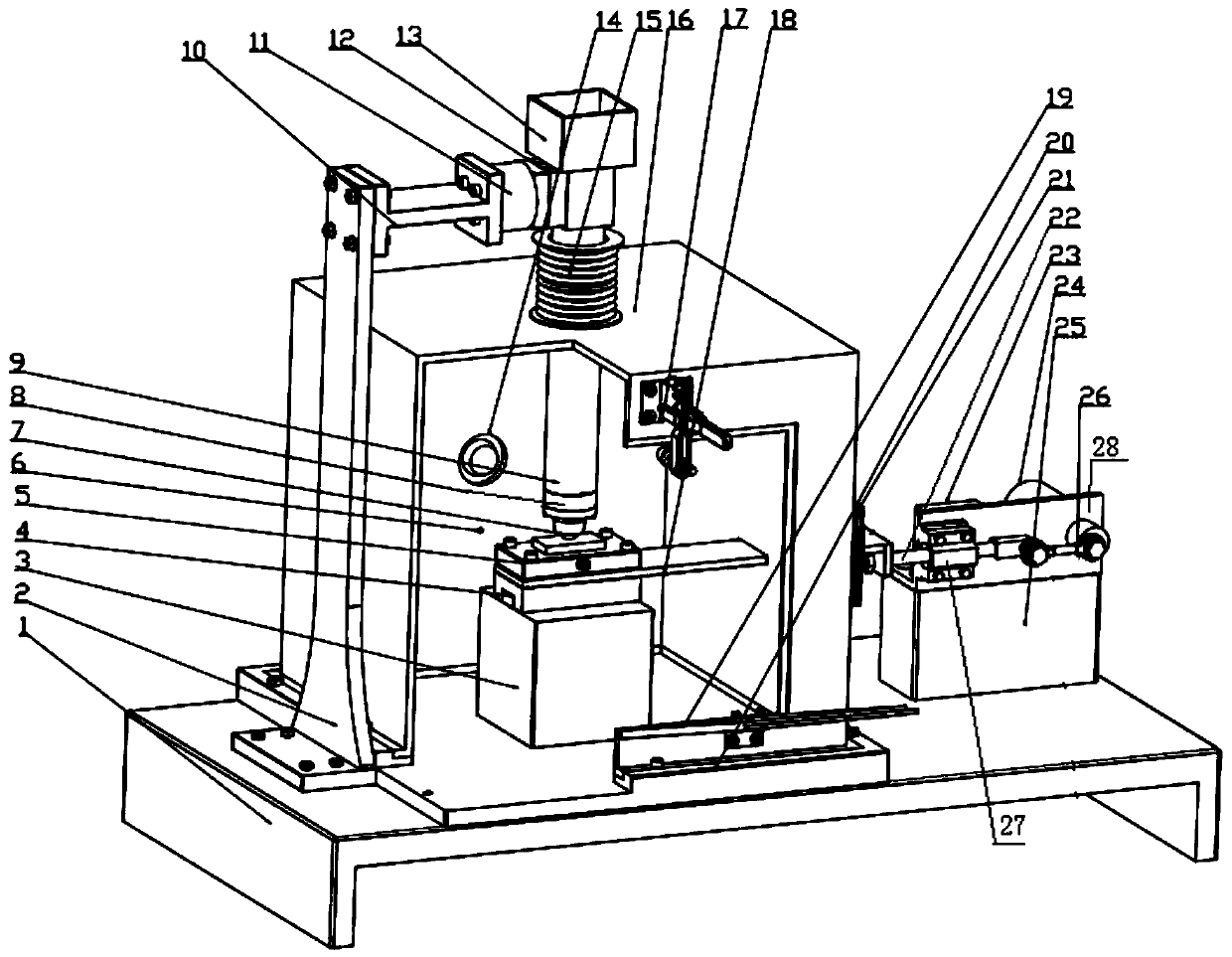 Horizontal movement device for reciprocating corrosion fretting abrasion testing machine