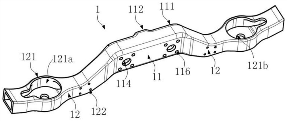 Side beam of bogie, bogie, rail vehicle and forming process of side beam