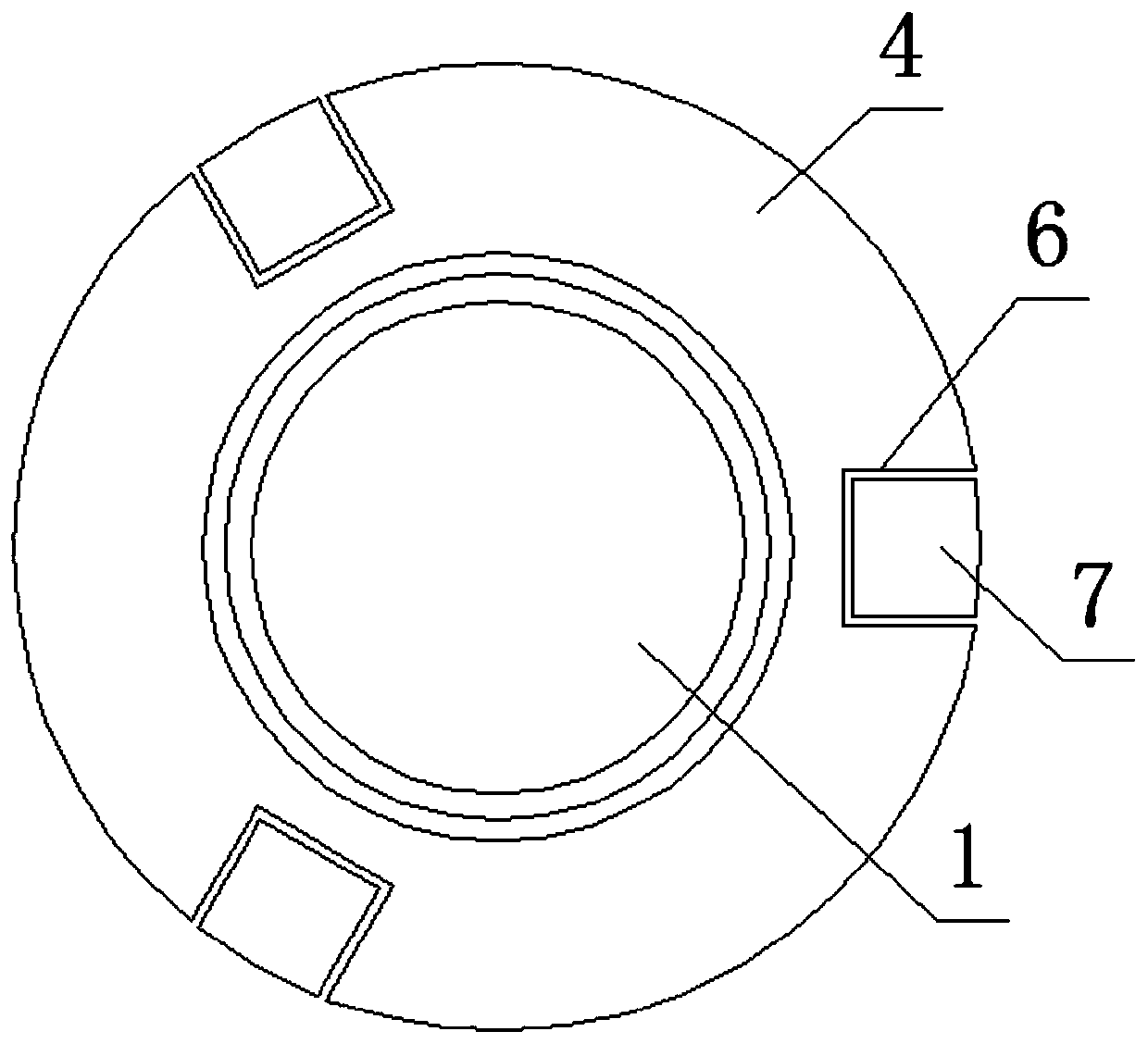 An integrated structure of anchor rod tray and slurry stopper