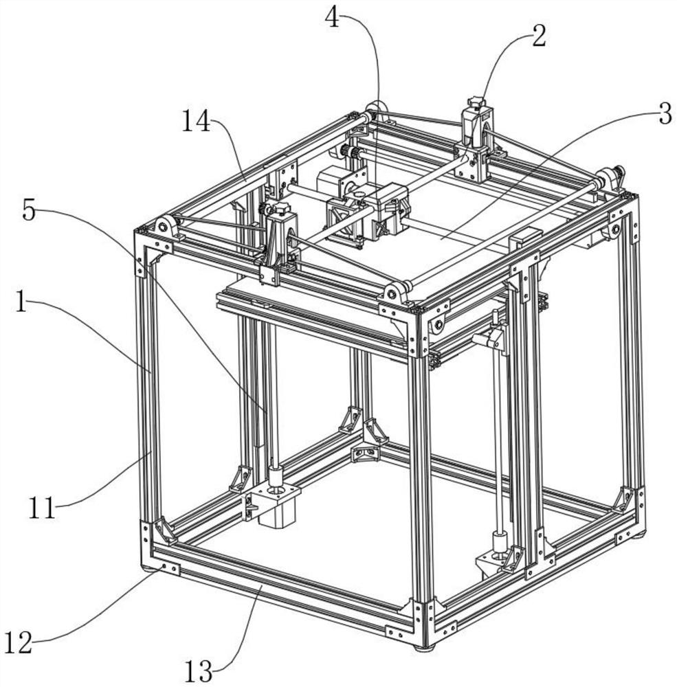 High-speed stable linear rail plate 3D printer based on UM structural design