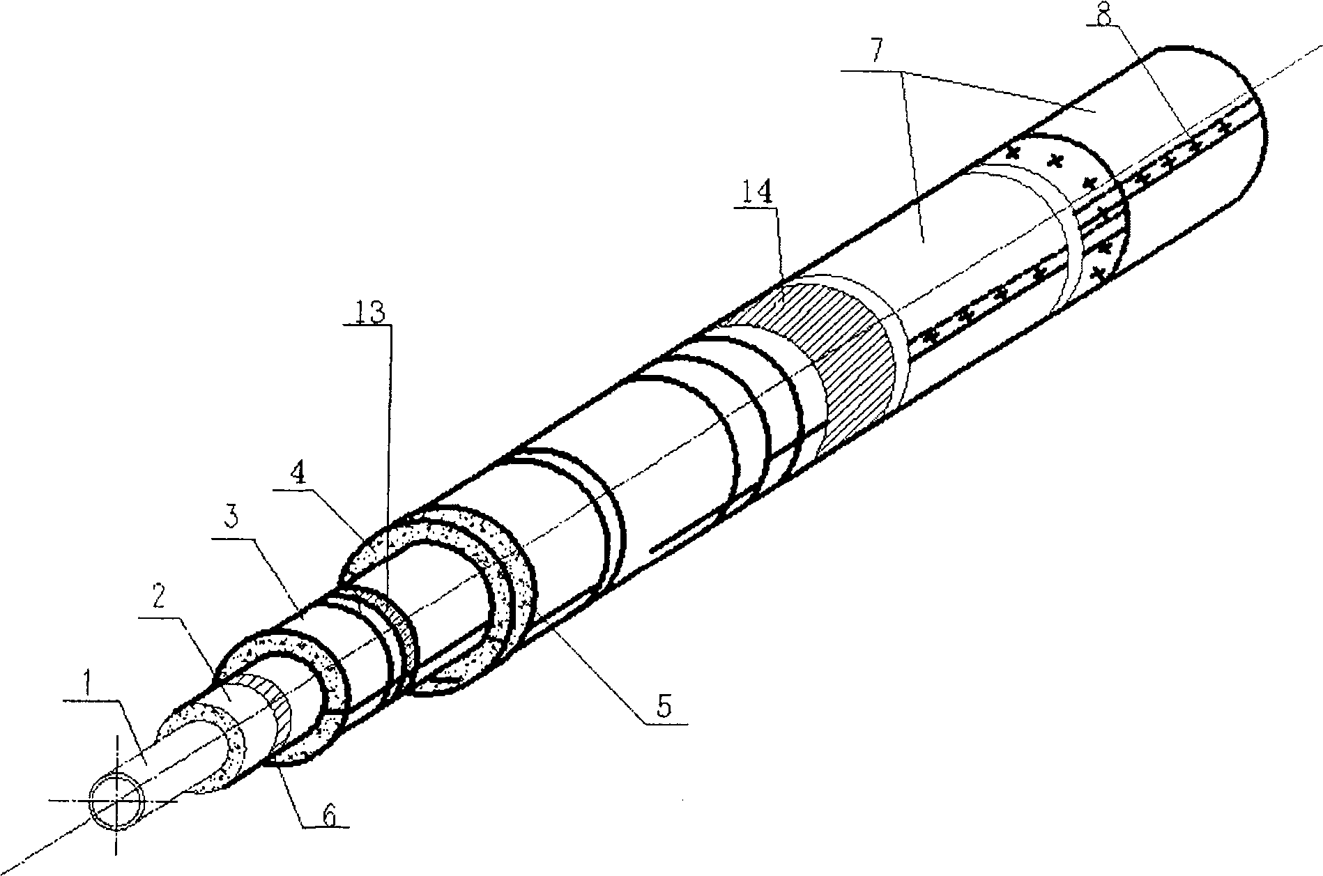 Long heat transportation net method