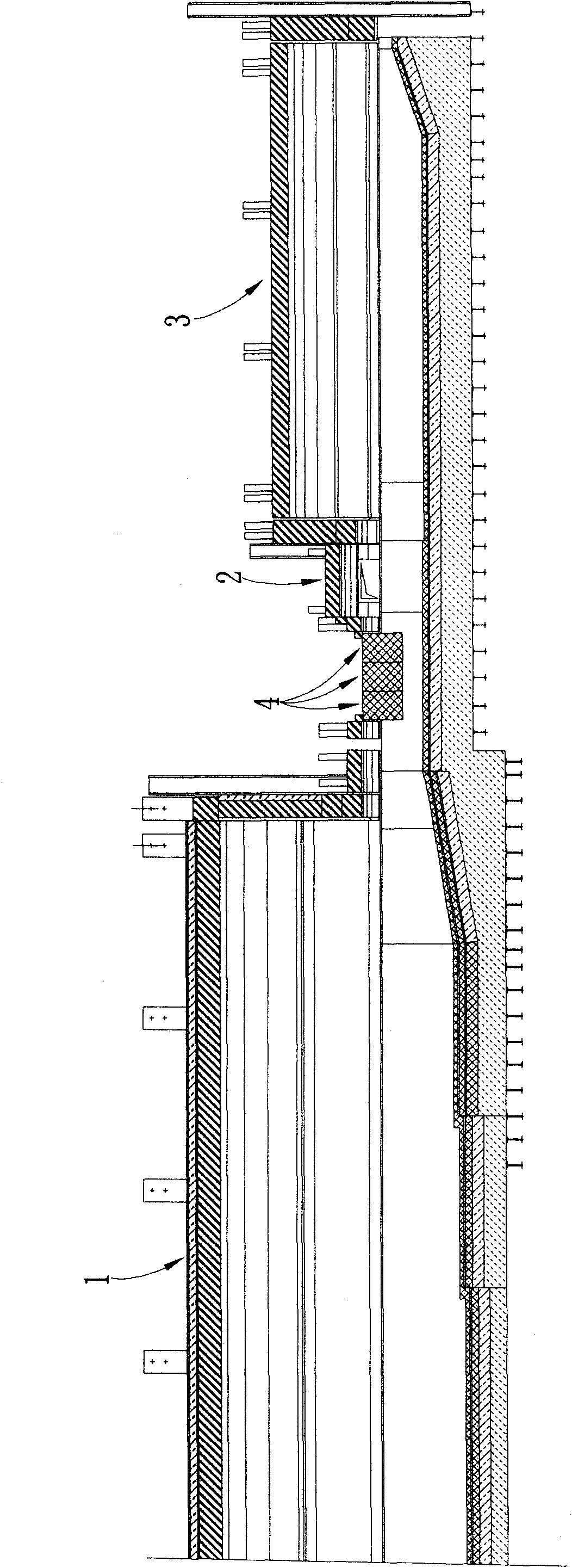 Energy-saving float glass furnace