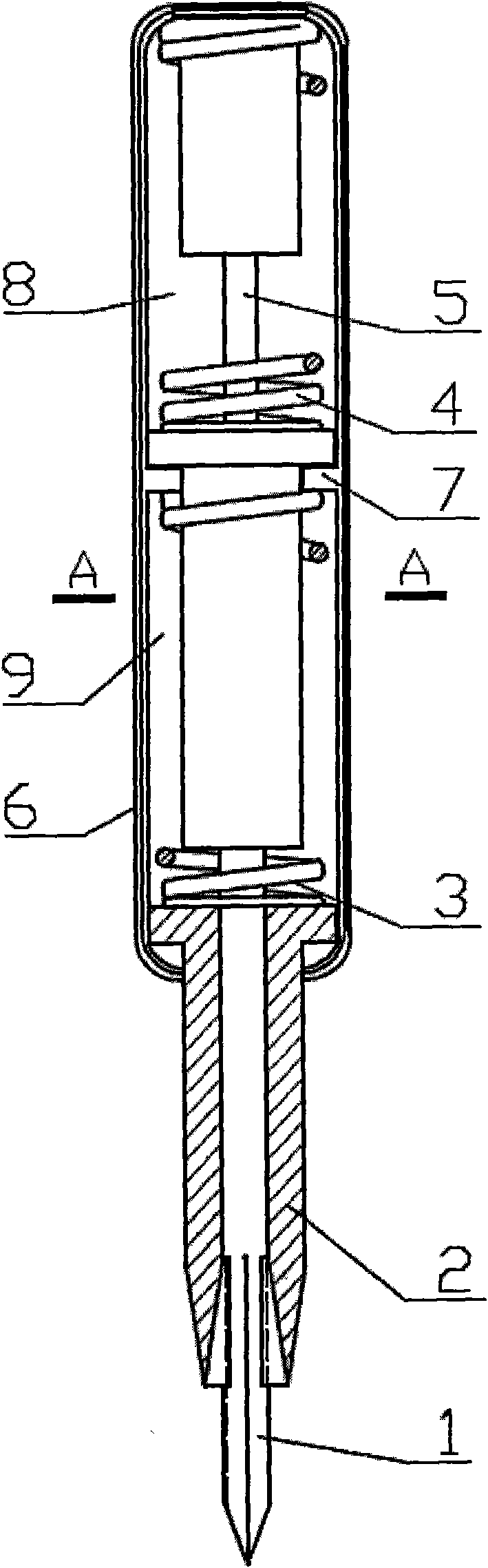 Instrument for transplanting hair