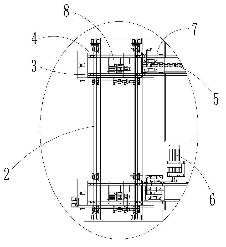 Quadrilateral circular conveying system