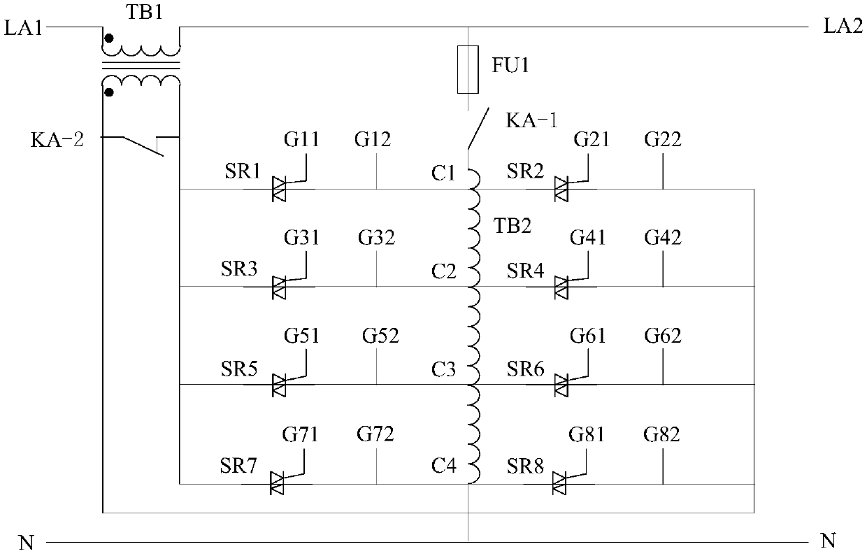 Thyristor rigger strobe configuration circuit