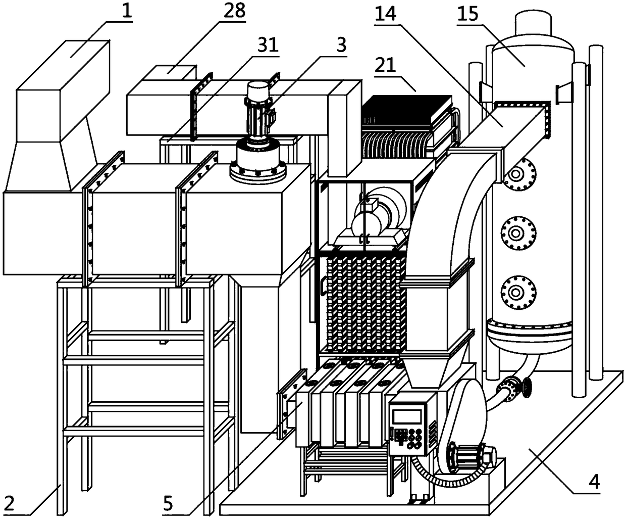 Large-scale indoor space air purification equipment