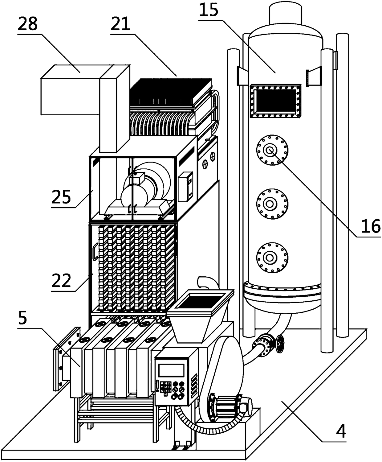 Large-scale indoor space air purification equipment