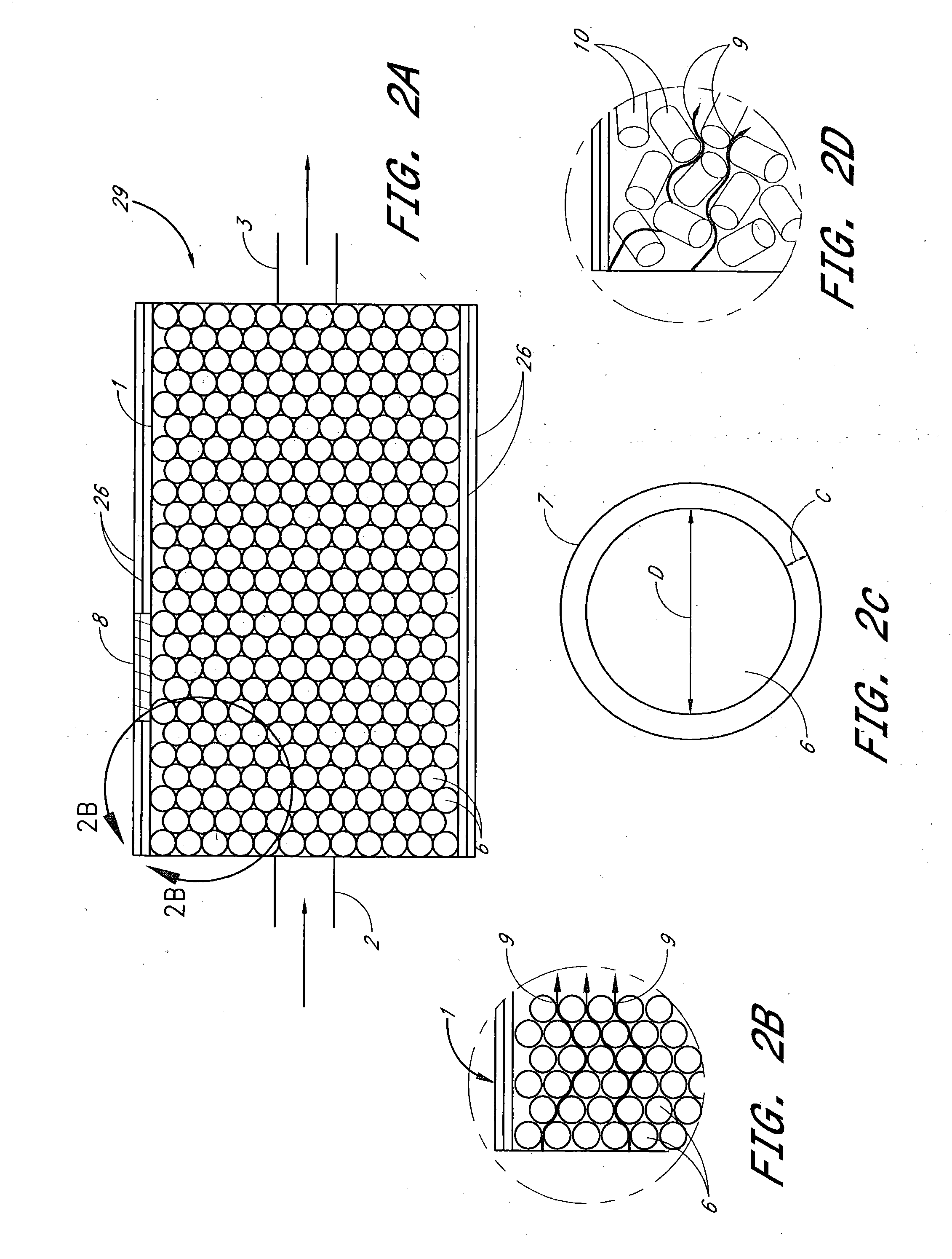 Sublimation bed employing carrier gas guidance structures