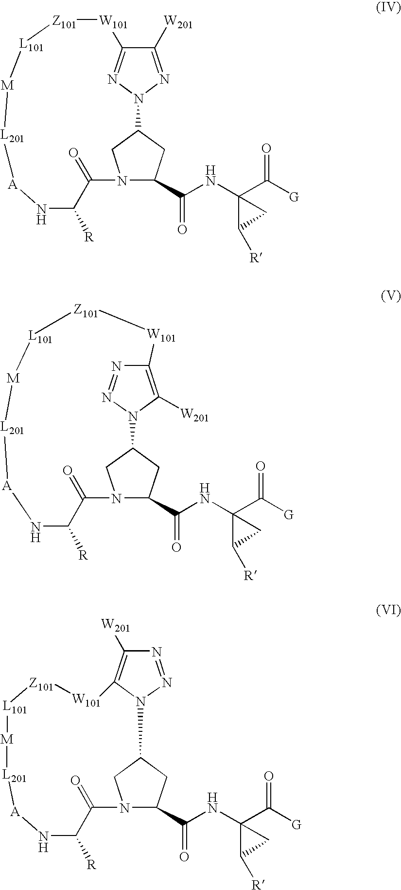 Triazole-containing macrocyclic hcv serine protease inhibitors