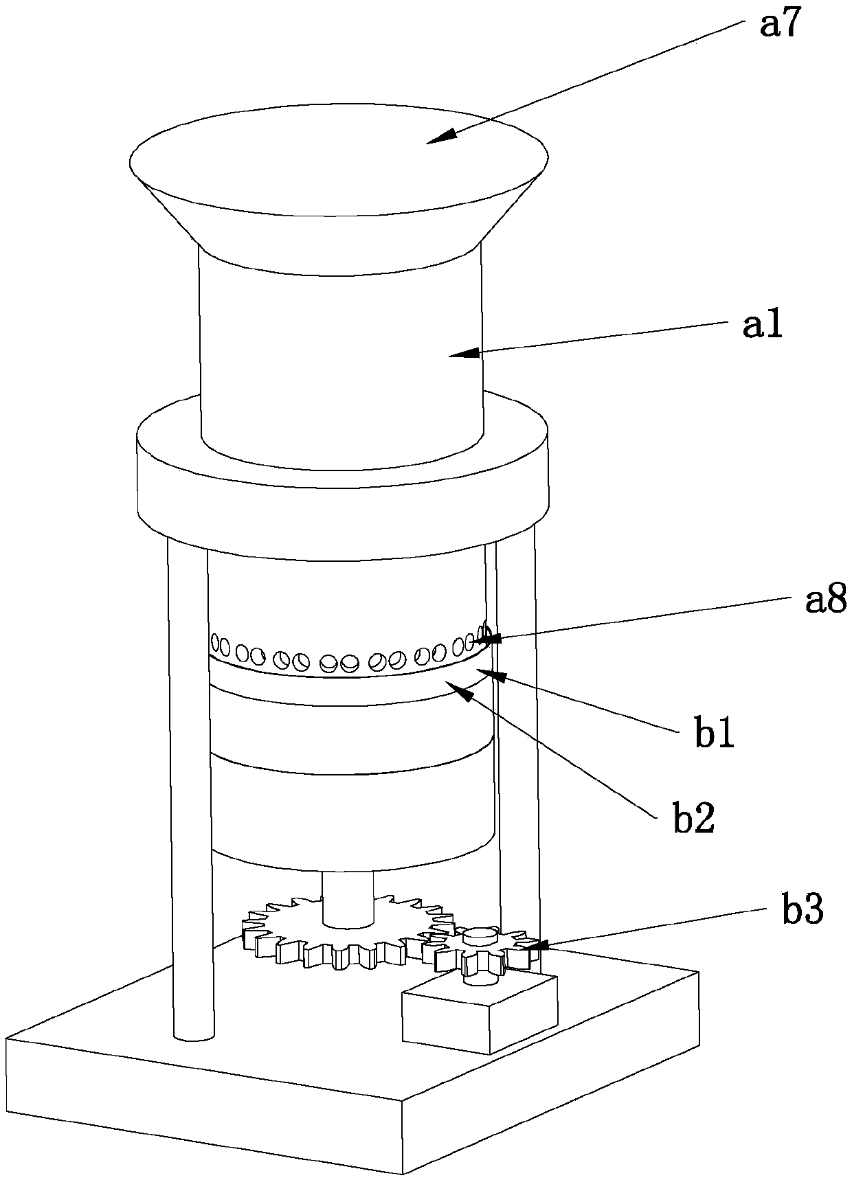 Corn straw briquetting device for evenly cutting materials