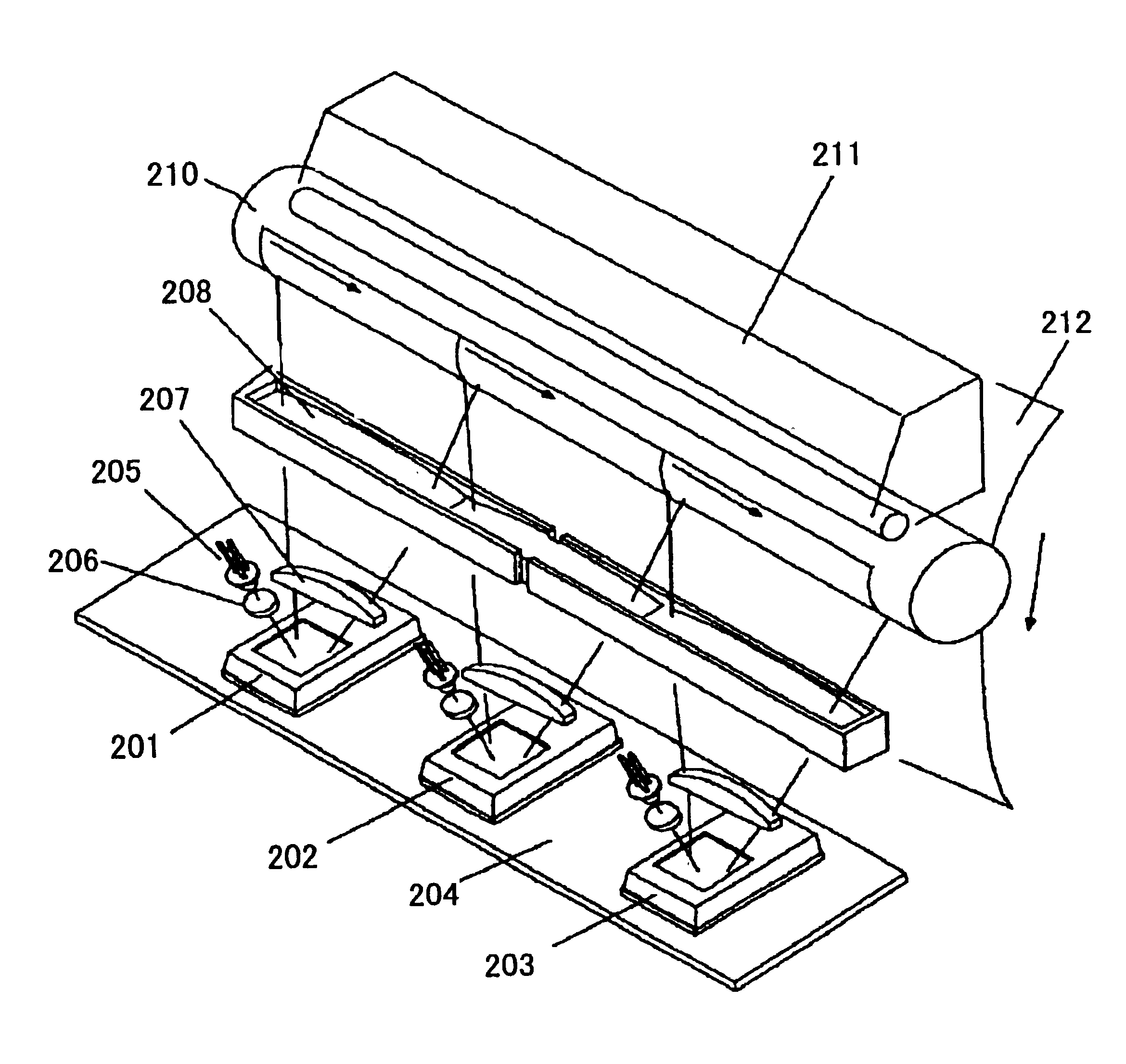 Optical scanning device for reducing a dot position displacement at a joint of scanning lines