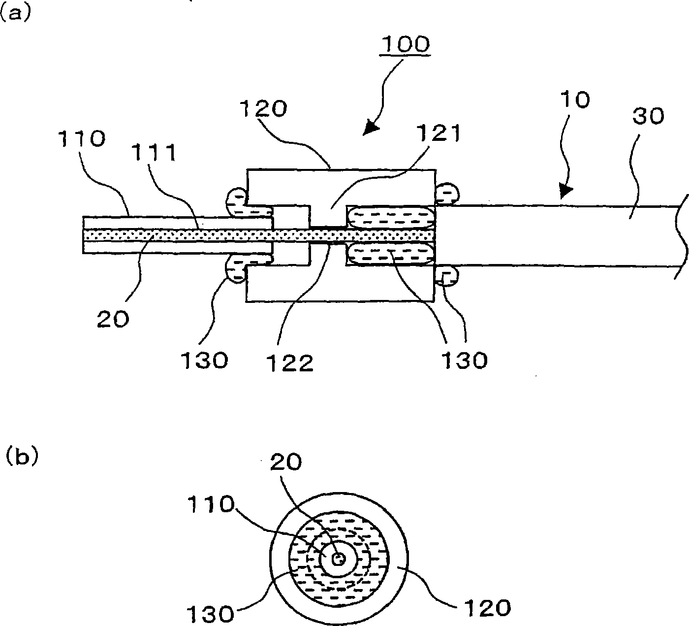 Light input/output port of optical component and beam converting apparatus