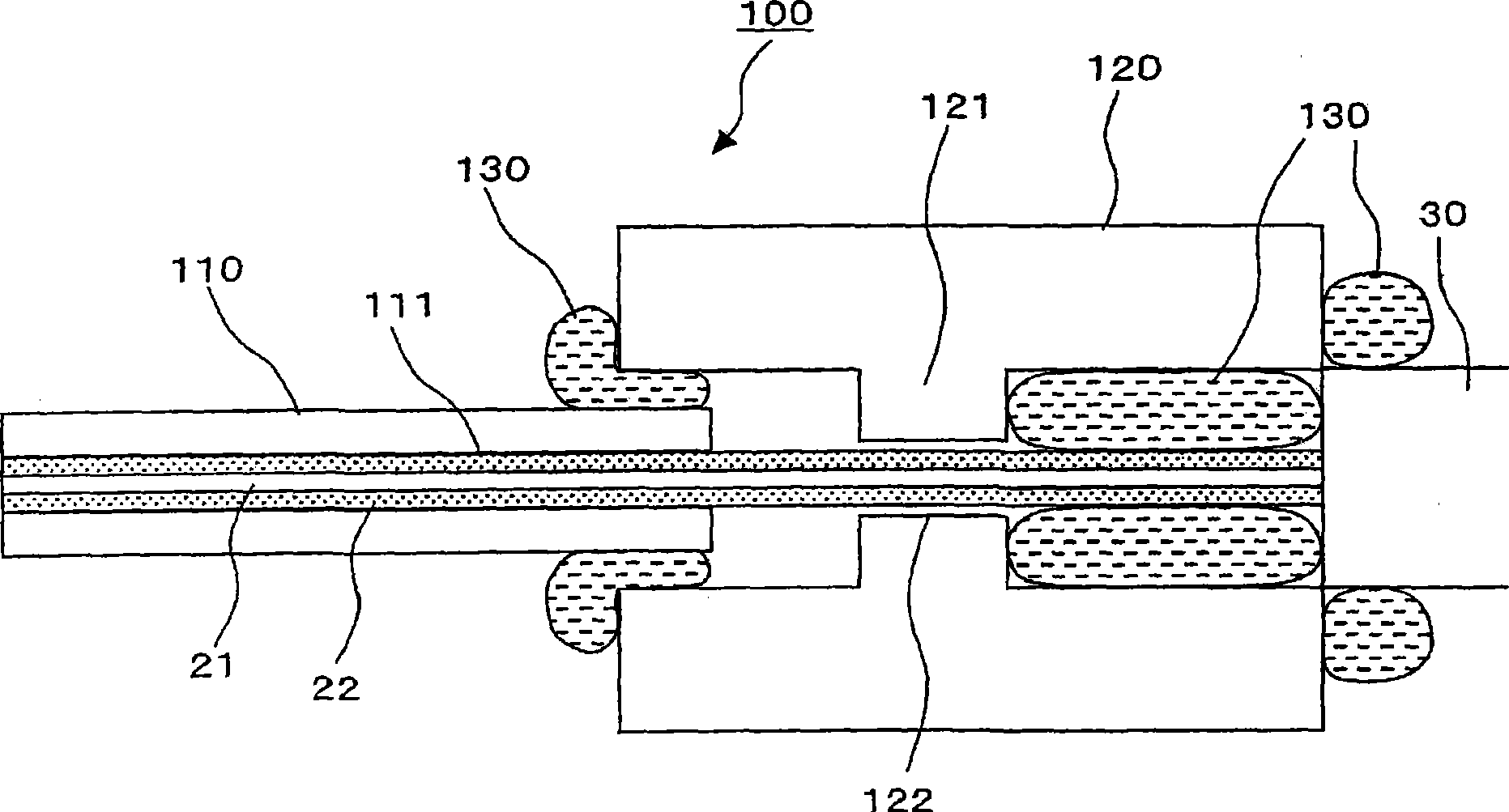 Light input/output port of optical component and beam converting apparatus