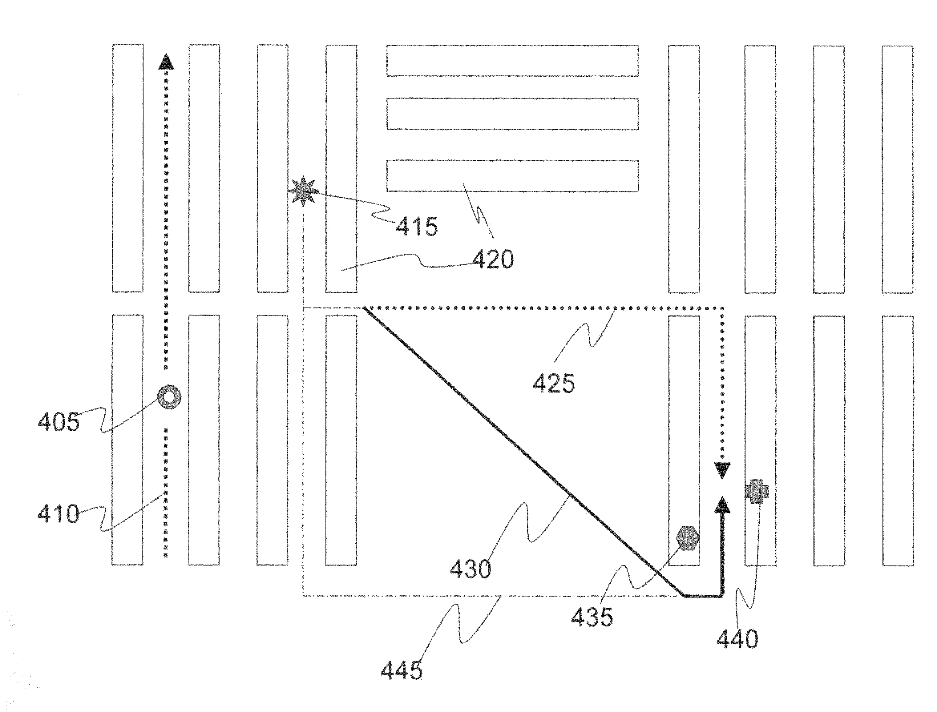 Method and apparatus for in-store directions using visual or audio cues for current location determination
