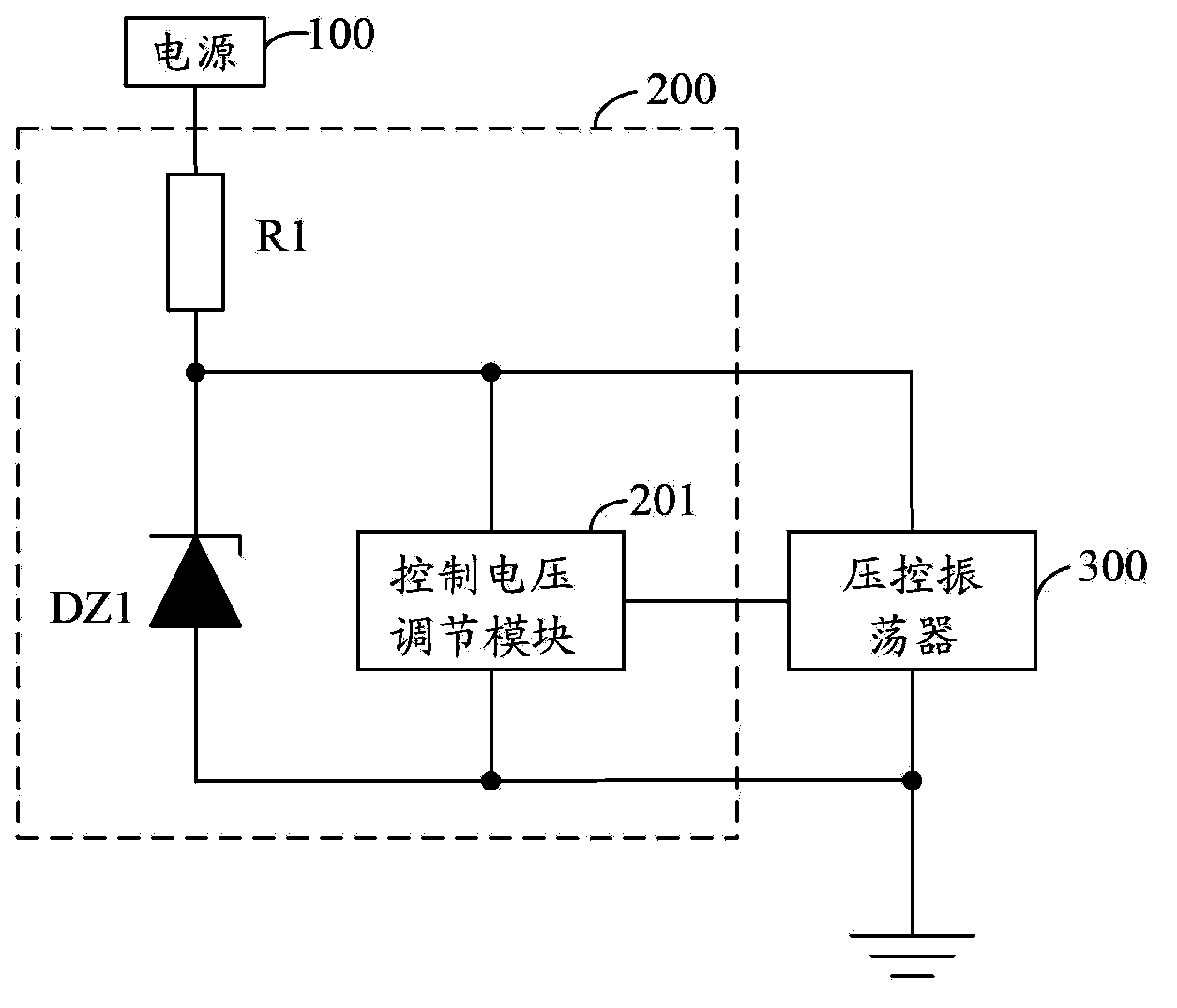 Voltage-controlled oscillator voltage compensation circuit