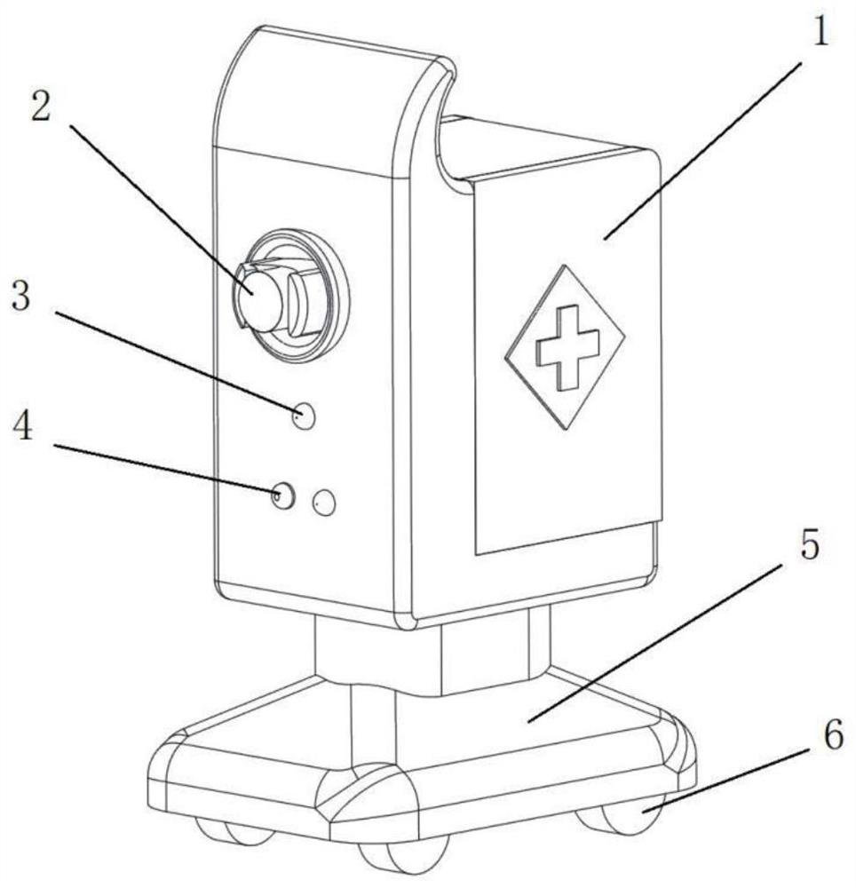 A medical transport robot and adaptive cruise following method based on fish school effect