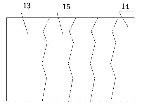 PVC card, PVC card angle bending device and bending method using PVC card angle bending device