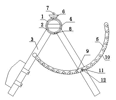 PVC card, PVC card angle bending device and bending method using PVC card angle bending device