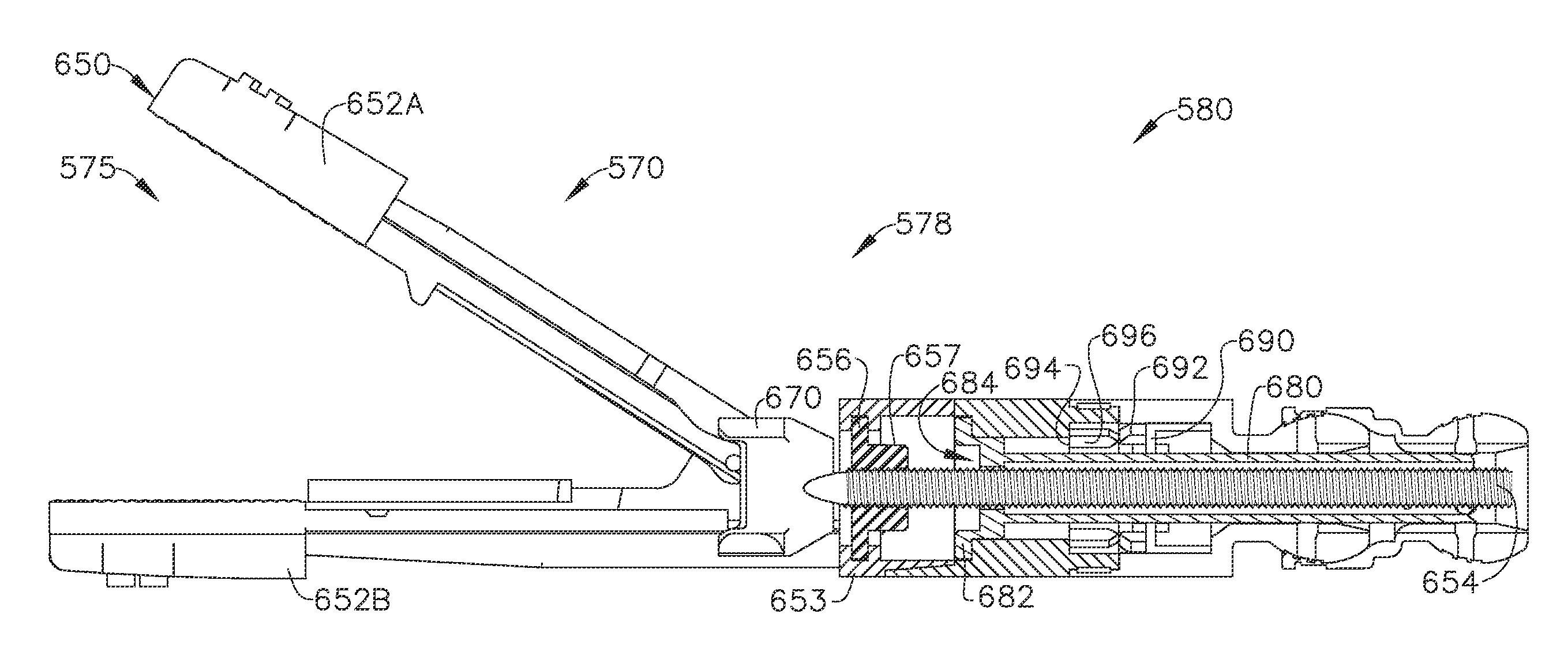 Rotary actuatable closure arrangement for surgical end effector