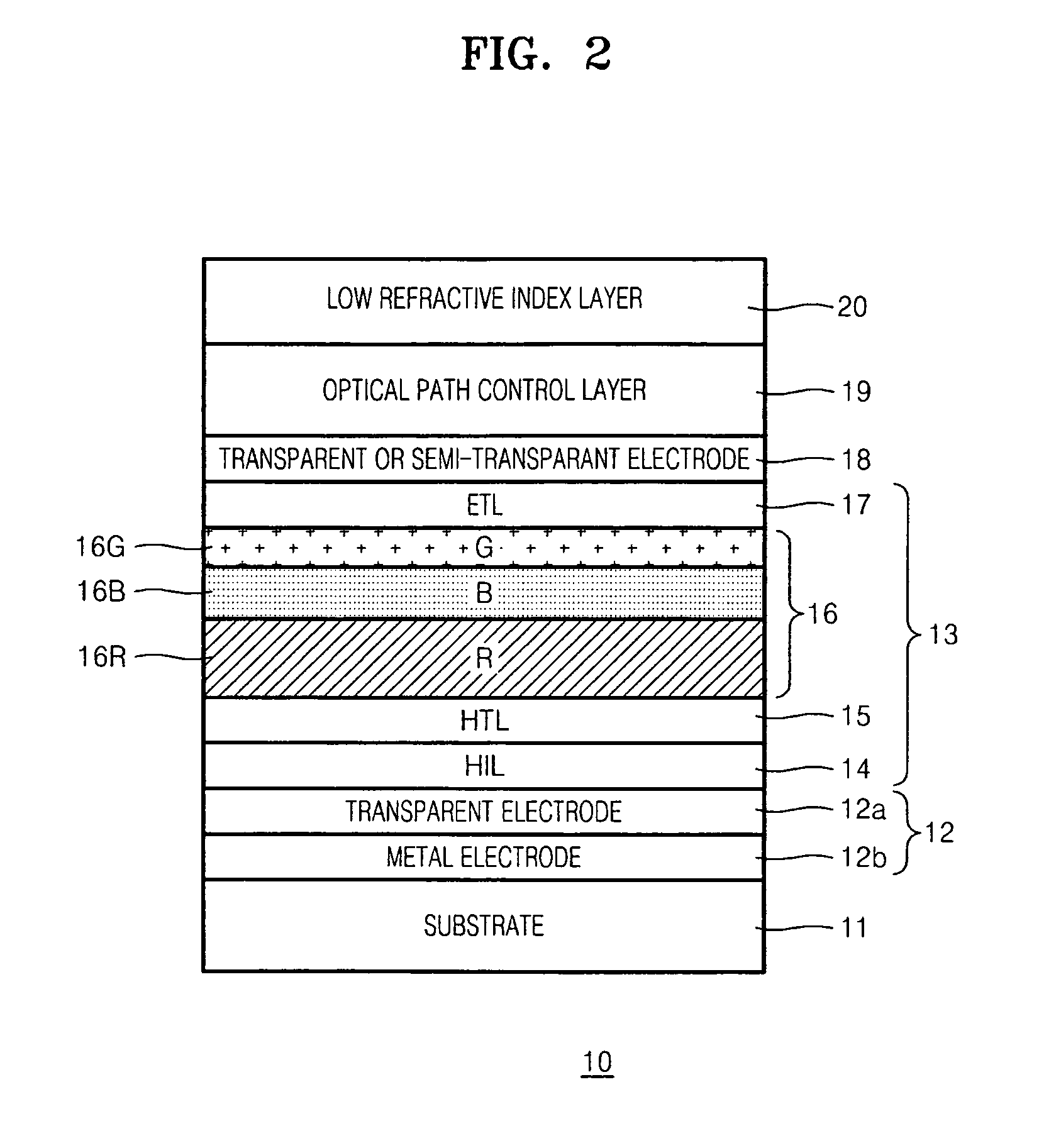 White organic light emitting device and color display apparatus employing the same